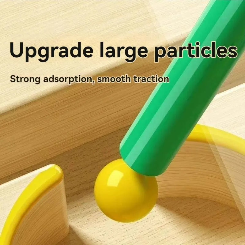 Montessori Magnetic Rolling Maze Hand Eyes Coordination Puzzle Track Balls Cognitive Thinking Toys For Kids Learning Development