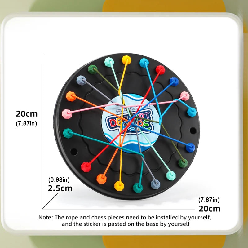 New Rope Breaking Battle Challenge Puzzle Toy Knot Toy Children's Rope Decoding Game Logic Training