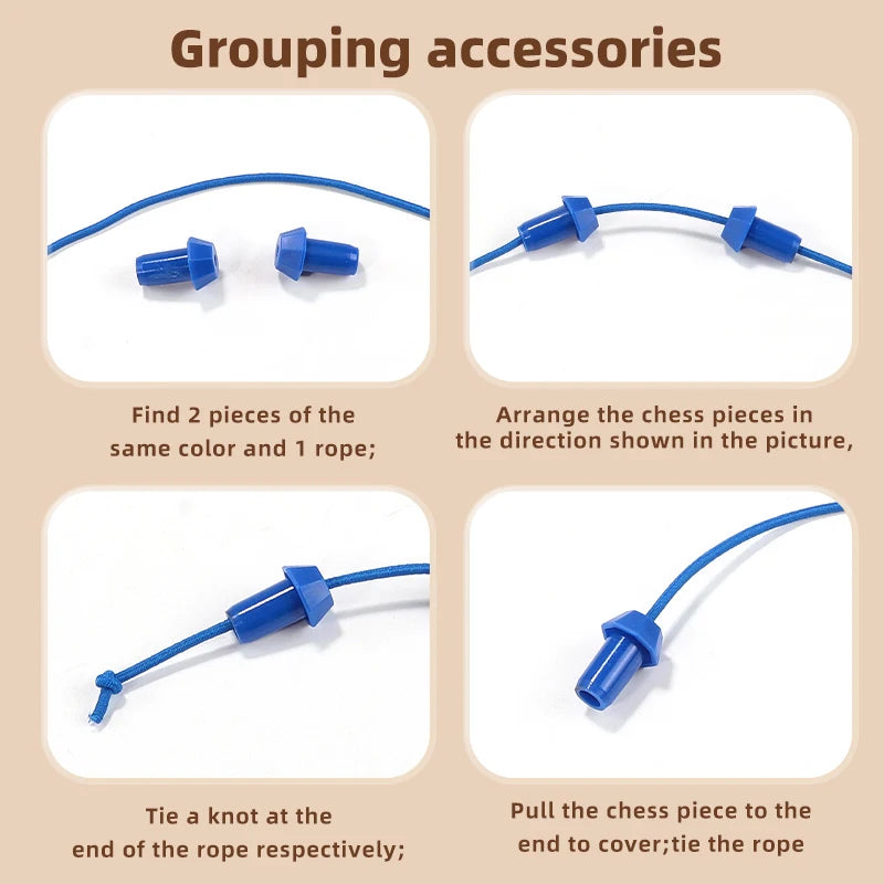 New Rope Breaking Battle Challenge Puzzle Toy Knot Toy Children's Rope Decoding Game Logic Training