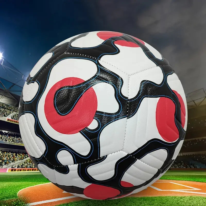 1pc size 5 professional football, durable and safe PU material football, ideal for outdoor training and recreation